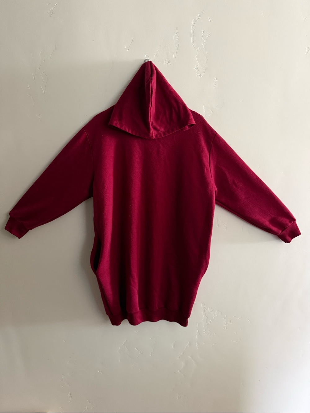 Women's/Boys Red Hooded Sweater